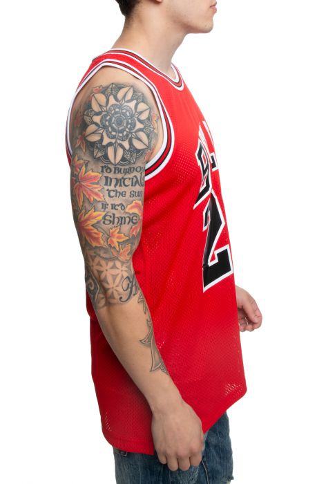 Michael Jordan Chicago Bulls 1987-88 Authentic Jersey Red