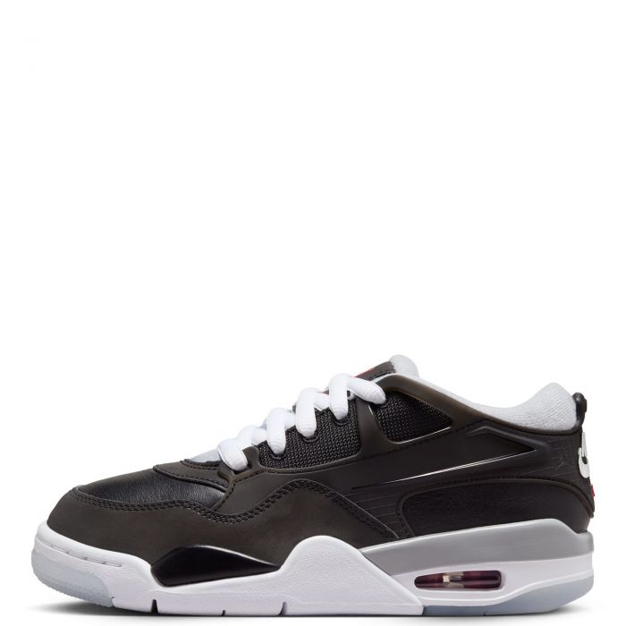 Grade-School Jordan 4 Rm Black/Fire Red-Wolf Grey-White