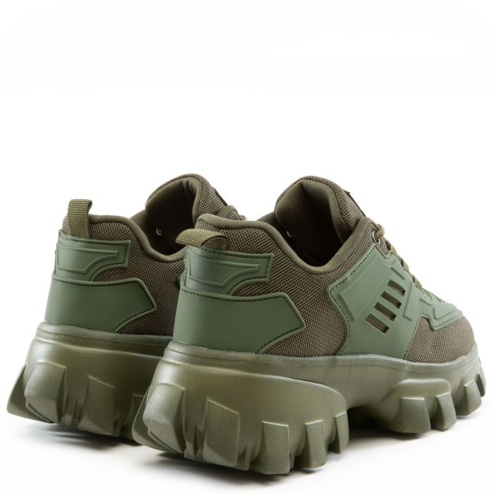 Kick Off Chunky Platform Sneaker Olive