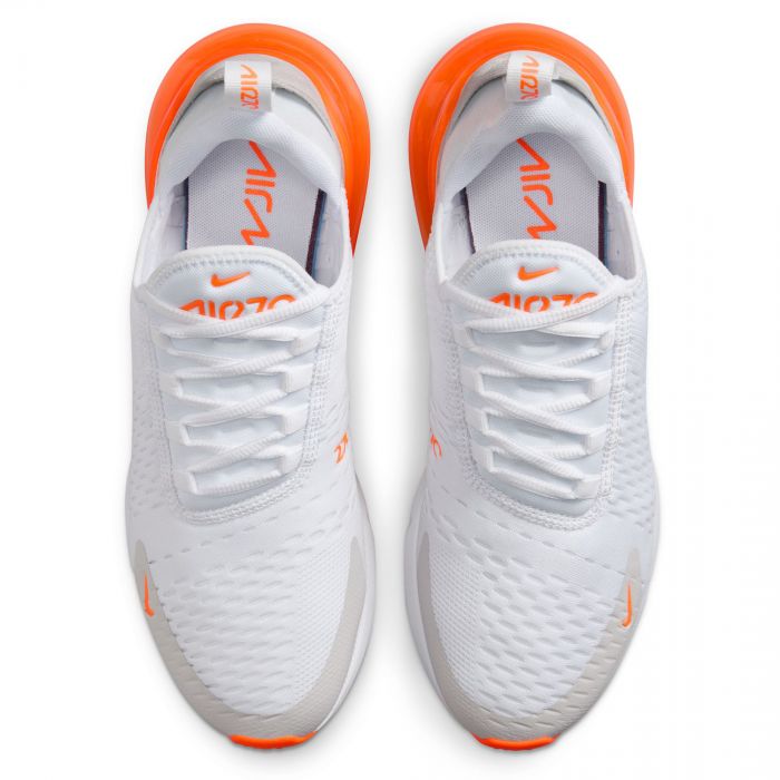Women's Air Max 270 White/Total Orange-Vast Grey