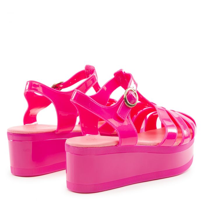 WANTED Jellypop Platform Sandals JELLYPOP FUCHSIA - Shiekh