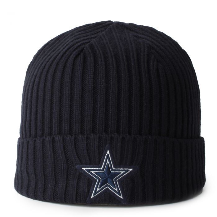 Dallas Cowboys Script Beanie  Navy