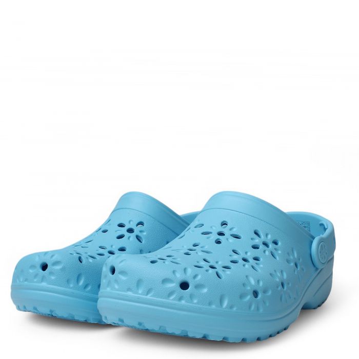 Classic Floral Cut-Out Clog Tinted Glass