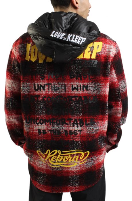 Mackay Hooded Flannel Red