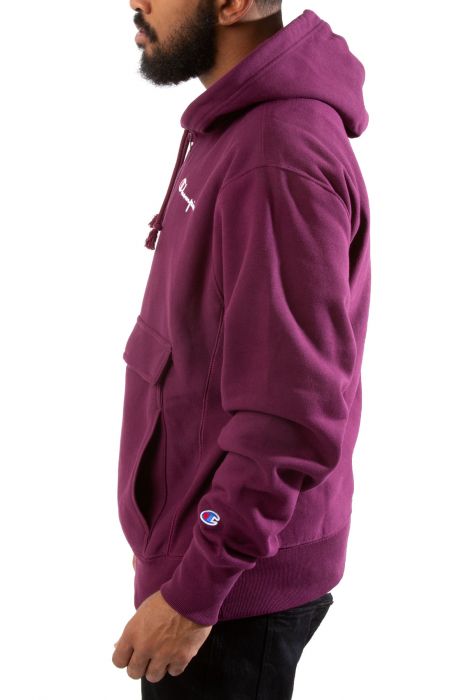 Reverse Weave Anorack Dark Berry Purple