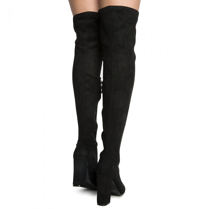Women's Namaste-03M Thigh High Boots BLACK