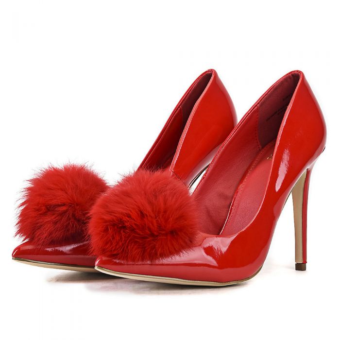 Women's High Heel Pump Cyrus-01 Red