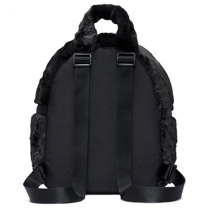 Faux Fur Mini Backpack (6L) Black
