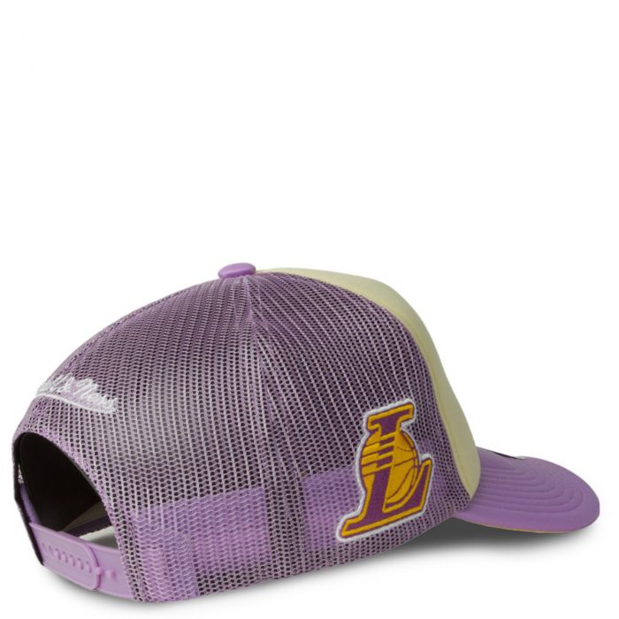 Mitchell & Ness Men's NBA 75Th Platinum Lux Trucker Lakers Hats main image 0