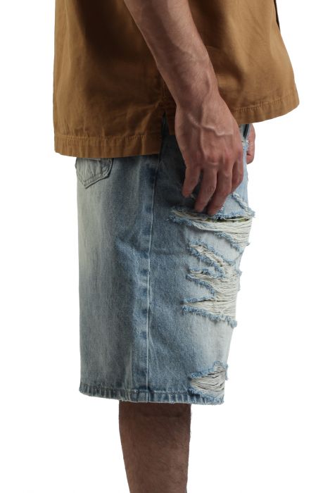 Tapestry Denim Shorts Newton Blue