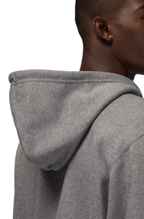 Brooklyn Fleece Full-zip Hoodie Carbon Heather/White