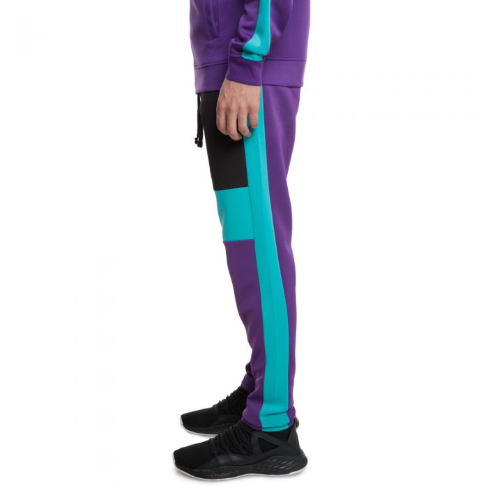TRACK PANTS PURPLE/BLACK/JADE