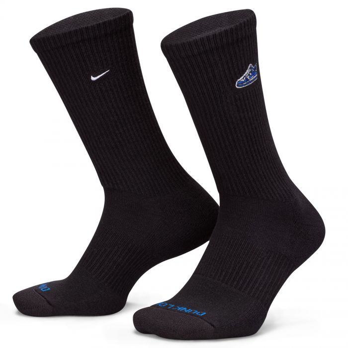 Everyday Plus Cushioned Crew Socks Black/Varsity Royal/White