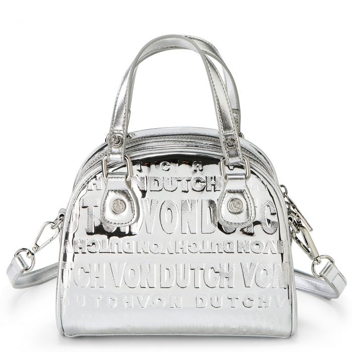 Von Dutch Reflective Bowling Bag  Silver