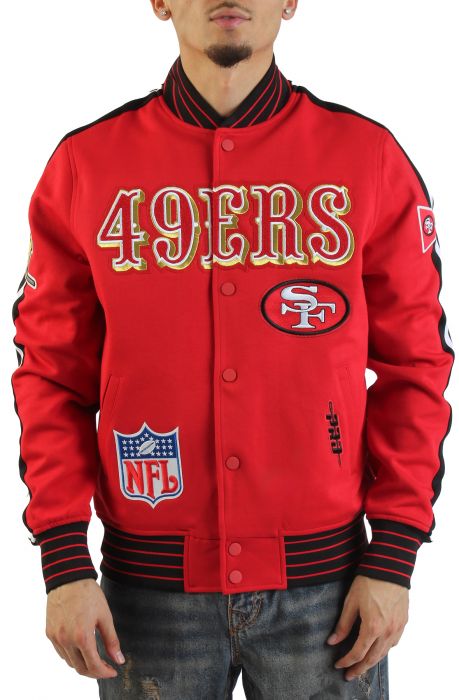 NFL San Francisco 49ers Game Day Jacket  Crimson