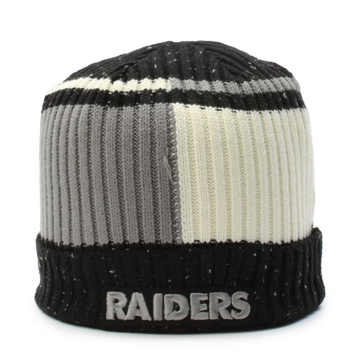 Las Vegas Raiders Speckled Block Beanie Black