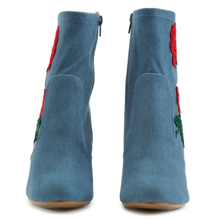 Living-21S Ankle Denim Booties