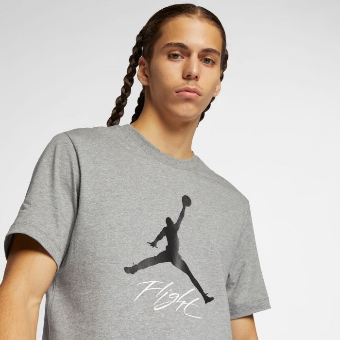 Jordan Jumpman Flight T-Shirt Carbon Heather/Black