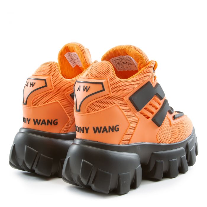 Damson-07 Platform Sneaker Orange Pu