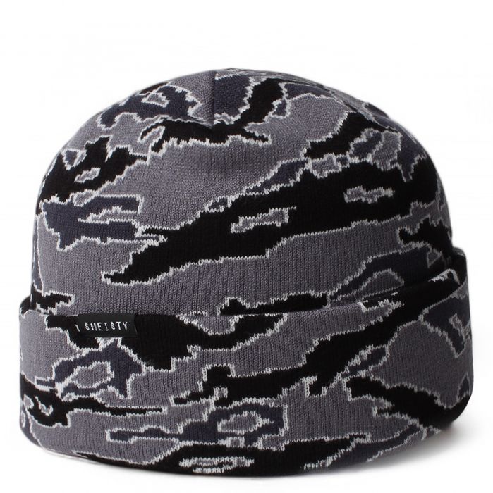 Night Camo Beanie Camo Grey