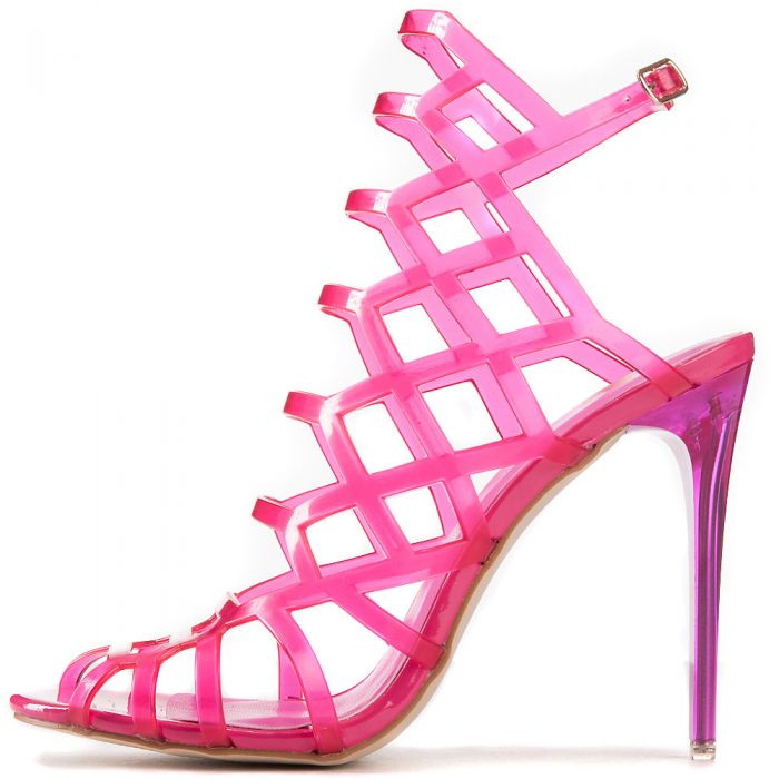 SHIEKH Stunning View High Heel Sandal STUNNING VIEW/FUCHSIA - Shiekh