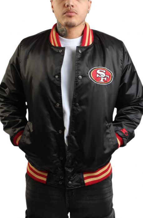 NFL San Francisco 49ers Varsity Jacket  Black