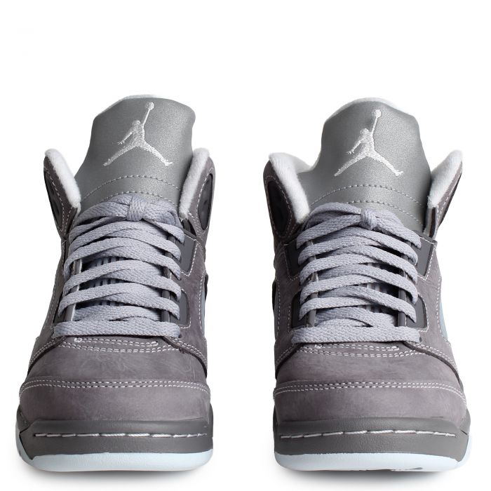 Pre-School Air Jordan 5 Retro Wolf Grey  Lt Graphite/White-Wolf Grey