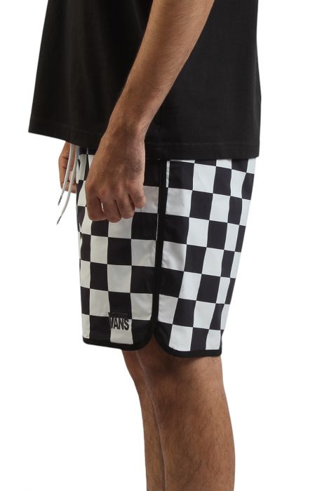 Everride Scalloped 18'' Boardshorts Black/White