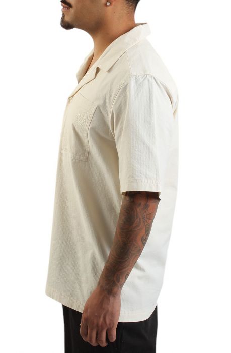 Essentials Seersucker Short Sleeve Shirt Wonder White