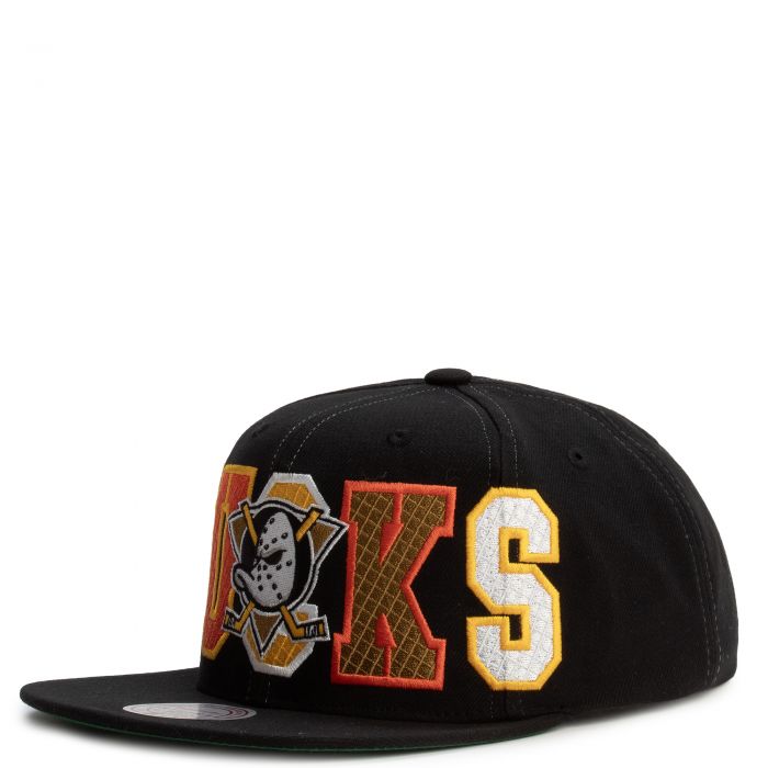 NHL Anaheim Ducks Varsity Bust Original Fit Snapback   Black