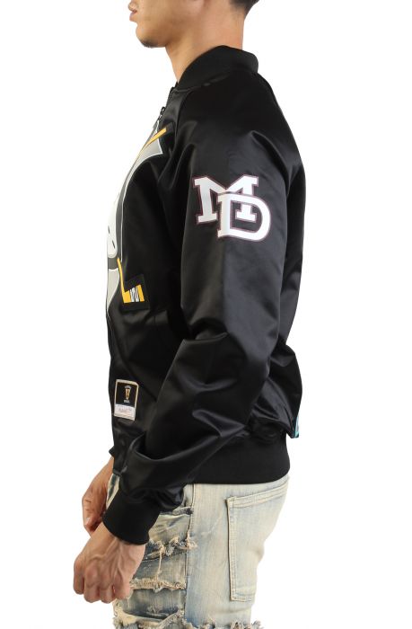 NHL Maxxed Out Satin Jacket Ducks 1992 Teemu Selanne Black