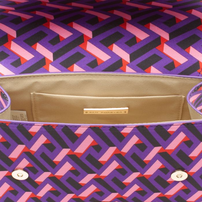 Multi Color Flap Crossbody Bag Multicolored