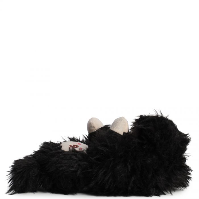 Doll Fuzzy Slippers  Black