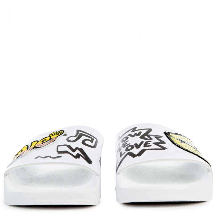 The Lips Slides in Yellow WHITE/YELLOW