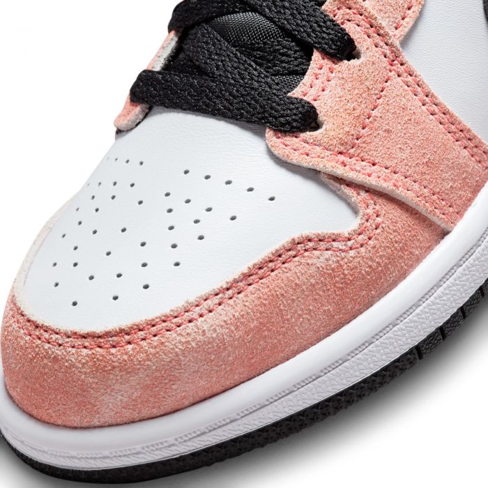 Pre-School Jordan 1 Mid Magic Ember/Sundial-White-Black