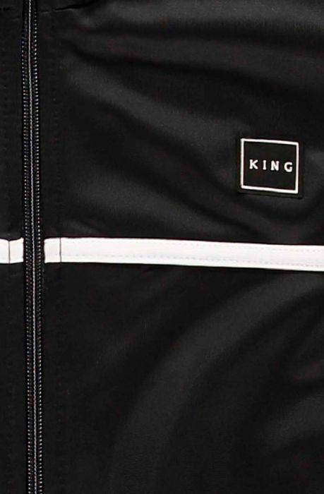 Langdon Poly Tracksuit Top Black All Black