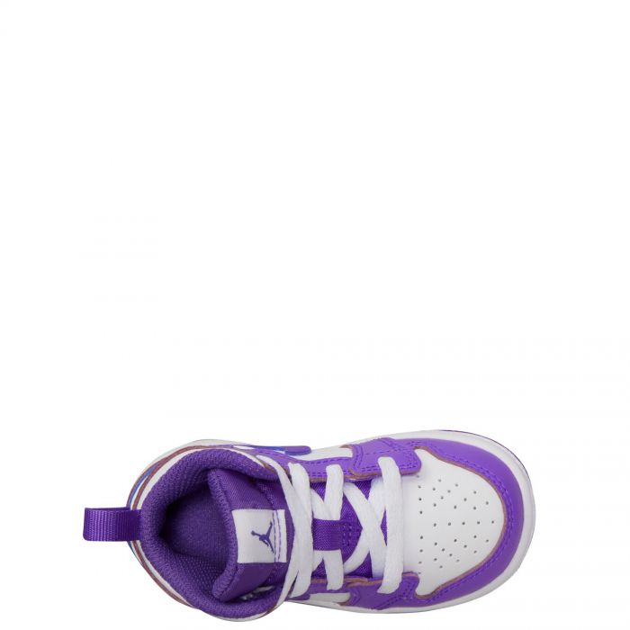 Toddler Jordan 1 Mid Purple Venom/White