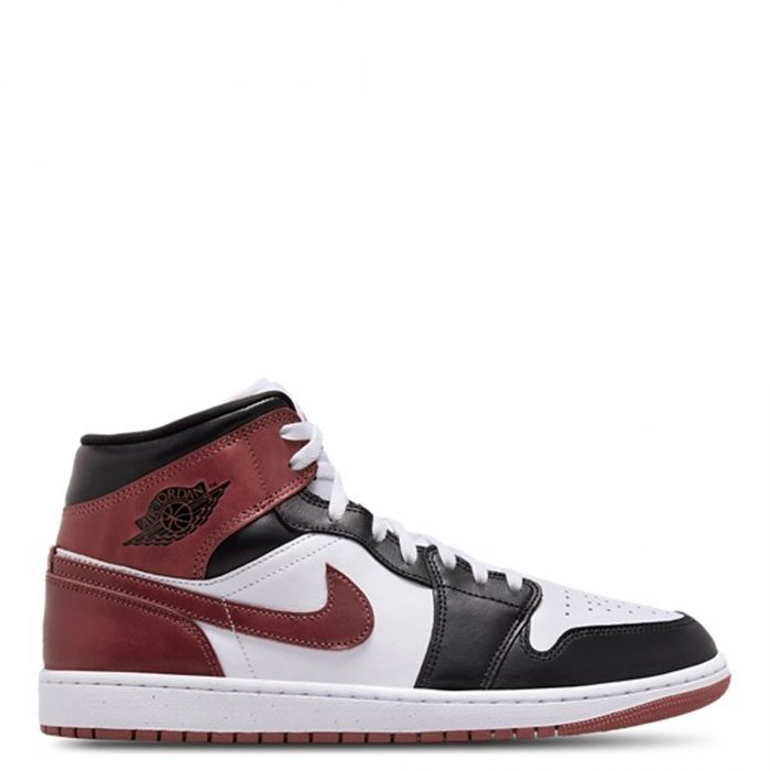 Air Jordan 1 Mid SE WHITE/DARK PONY-BLACK