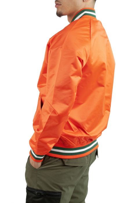 FAMU Satin Varsity Jacket Orange
