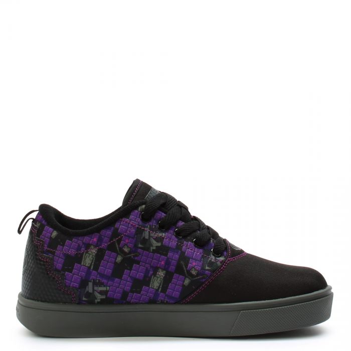 Grade School Minecraft Heelys Black/Purple