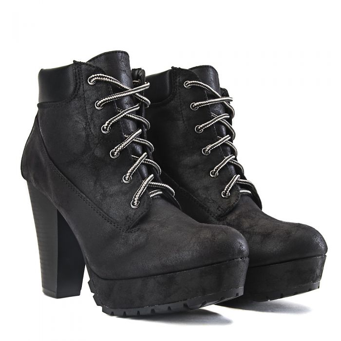 High Heel Ankle Boot DB-HW2284 Black