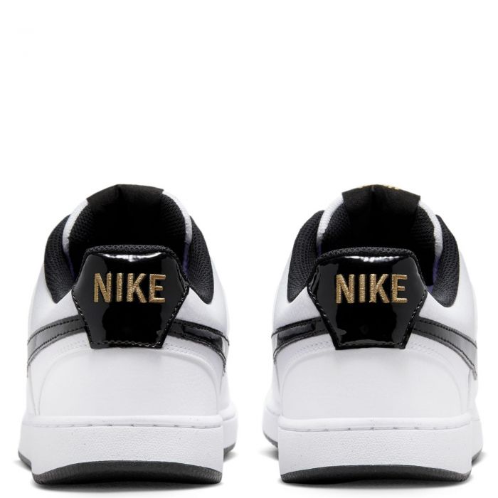 Court Vision Low White/Black-Metallic Gold