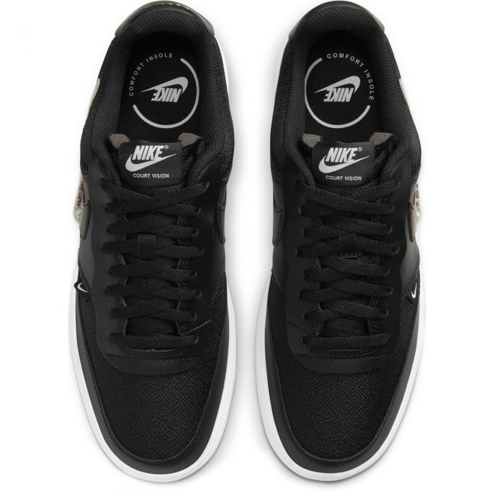 Court Vision Low Premium Black/Clear-Gum Light Brown