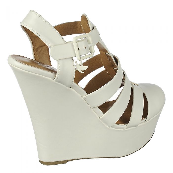 SHIEKH Women's Citrus-S Wedge Sandal FD CITRUS-S/WHITE - Shiekh