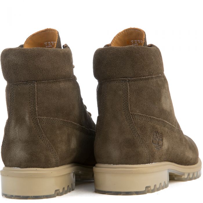 Boot 6 inch Premium Dark Olive Silk Suede