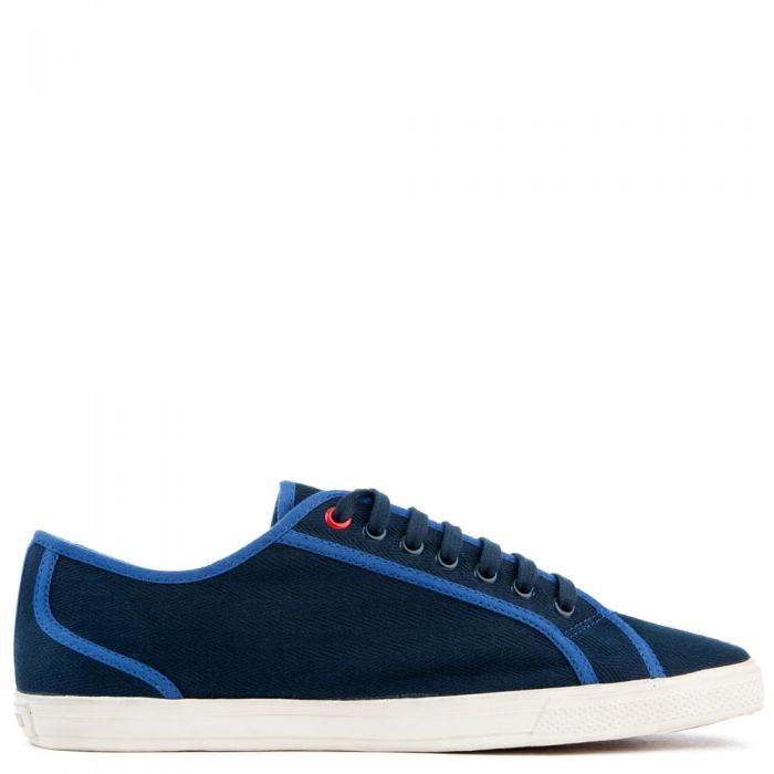Breckon Low Canvas Sneakers Navy