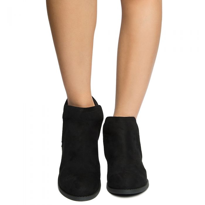 Women's Rudder-S Black SU Ankle Booties BLACK