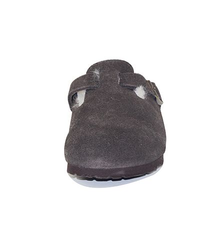 Narrow Boston Shearling Lined Sandals Mocha