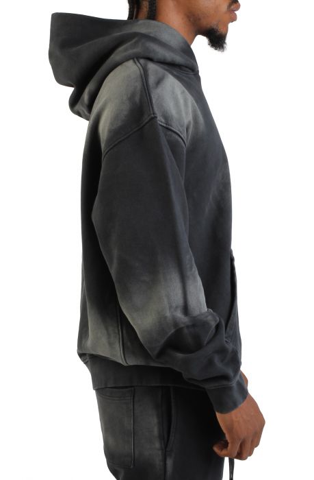 Oversized Crop Hoodie  Acid Black