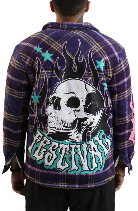 Festival Flannel  Purple